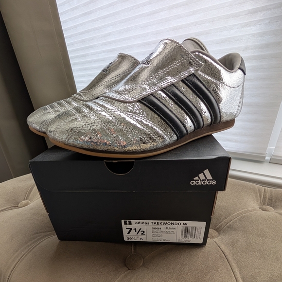 Adidas Silver Taekwondo Shoes - Picture 1 of 8